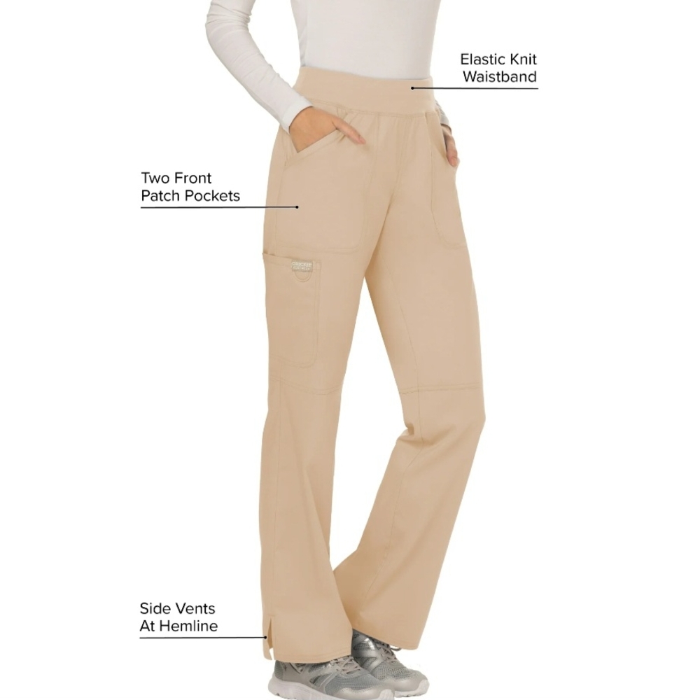 Cherokee | Workwear Khaki Lightweight Straight Leg Mid-Rise Pants XS Nwt!